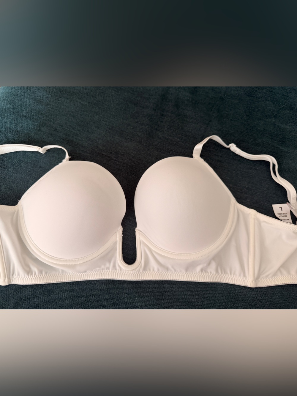 NEW White Plunge Bra - U wire bra, u shape wire bra, NWT